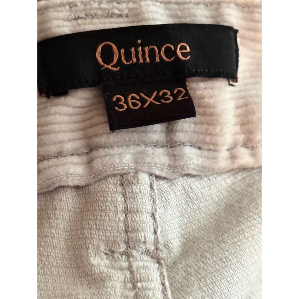 Quince Mens Organic Stretch Corduroy 5-Pocket Pants Granite Grey 36x32 LB111804 - Picture 4 of 6